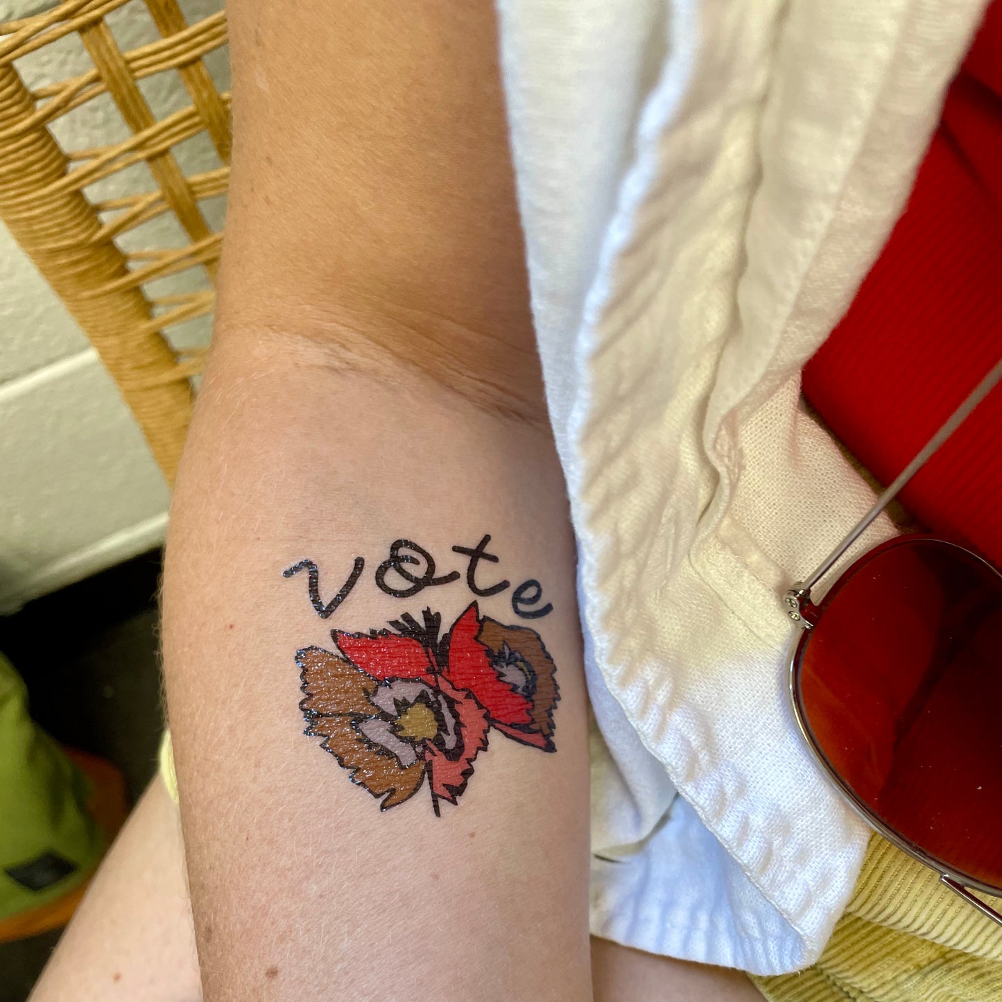 vote temporary tattoo