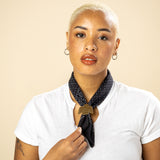 large brass thunderbird bandana slide