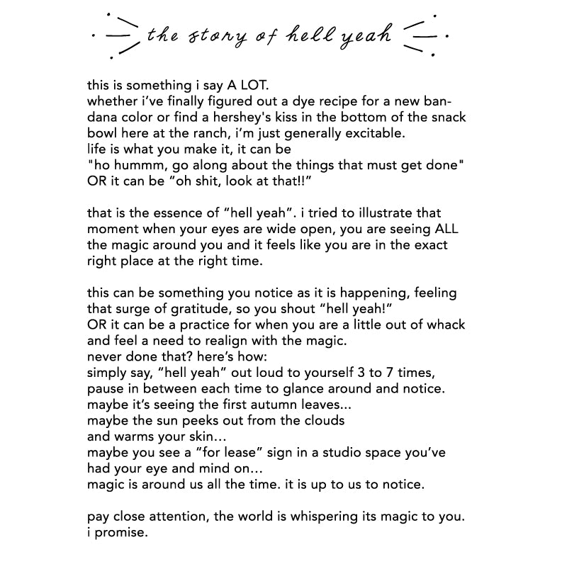 this is the story of our hell yeah bandana